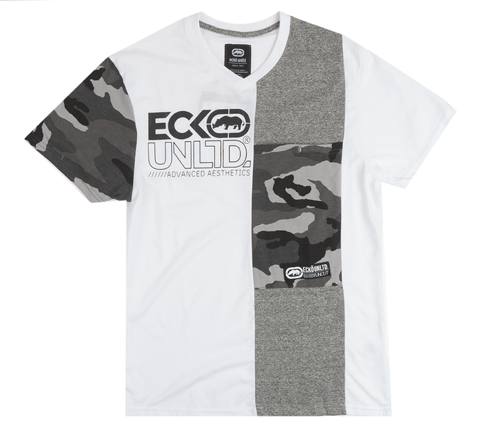 Grey White Camo Tee