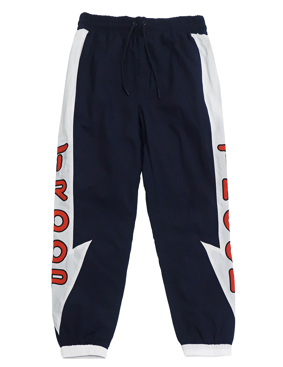 Navy Nylon Pants