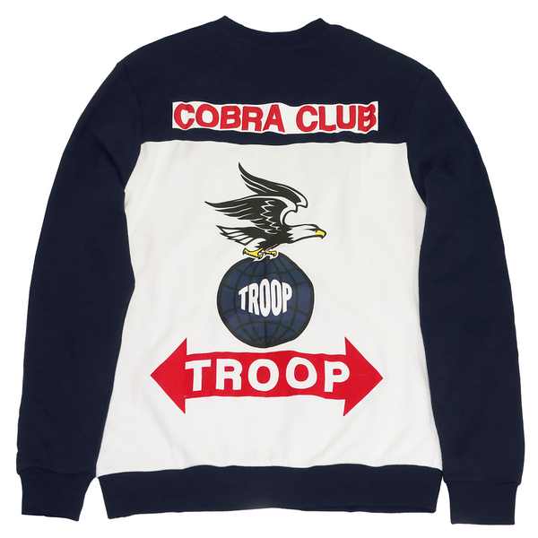 Navy & White Crewneck