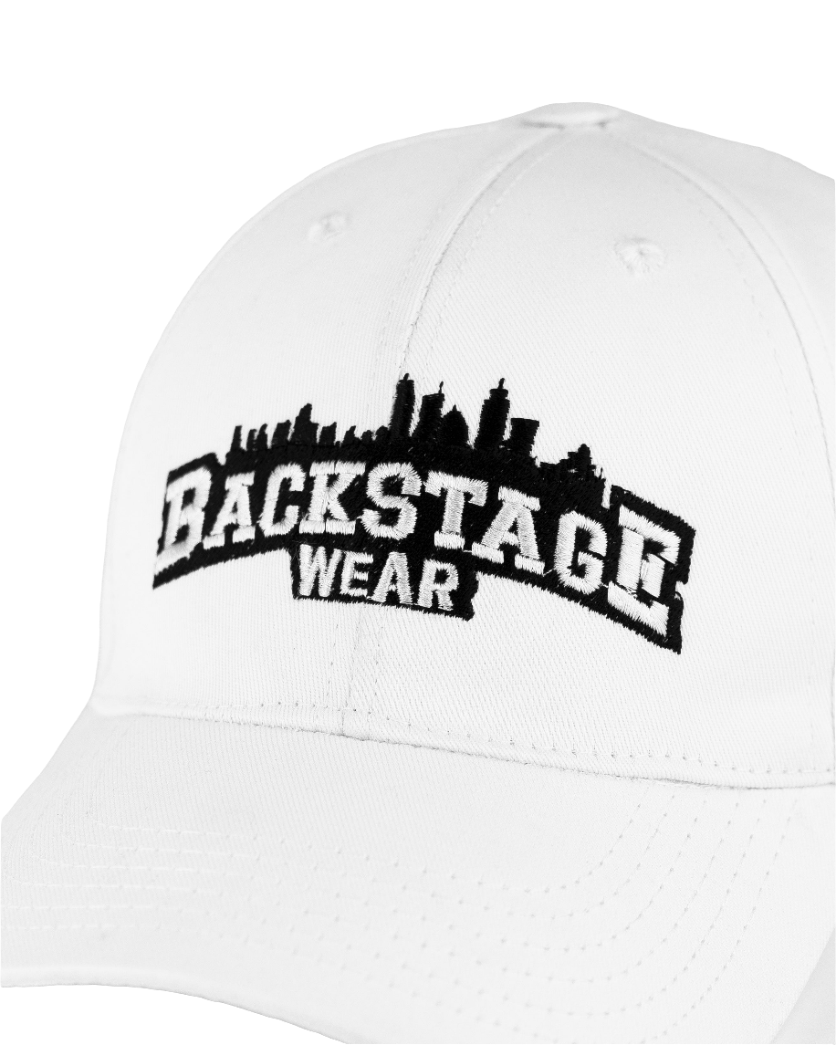 Essentials White Curved Cap