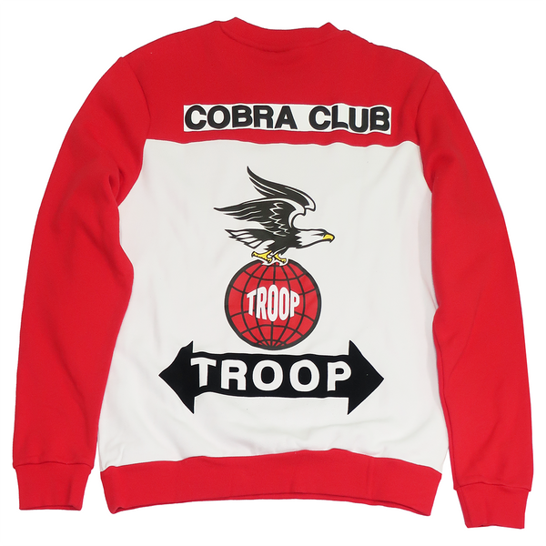 Red & White Crewneck